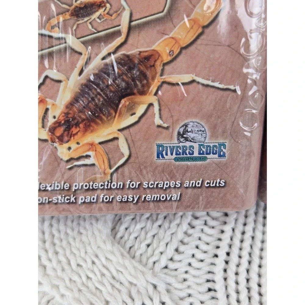 Lot of 2 Scorpion Bandages Tins Rivers Edge Novelty First‎ Aid 2013 Sealed NOS